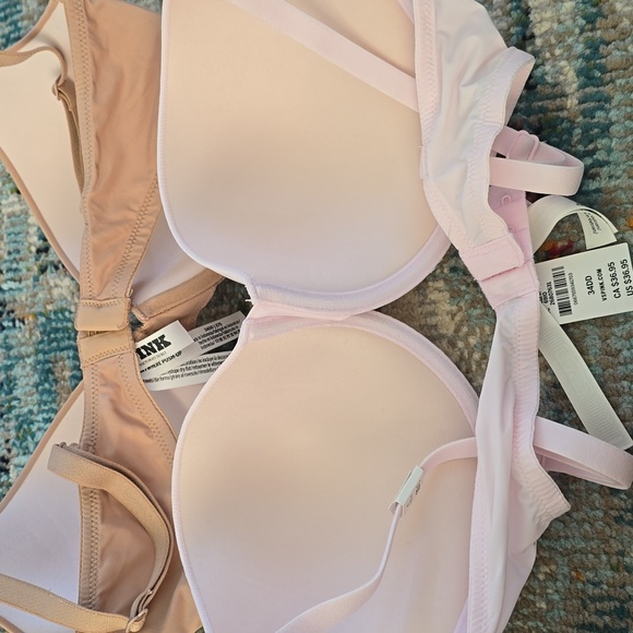 Pink VS Beige and Pink Bra Bundle 34DD - Picture 3 of 4